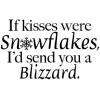 If kisses were snowflakes...