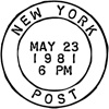 New York marque postale