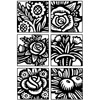 6 tuiles florales