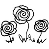 3 fleurs spirales