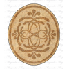 KDL15 - Wood Engraved Ornate Oval